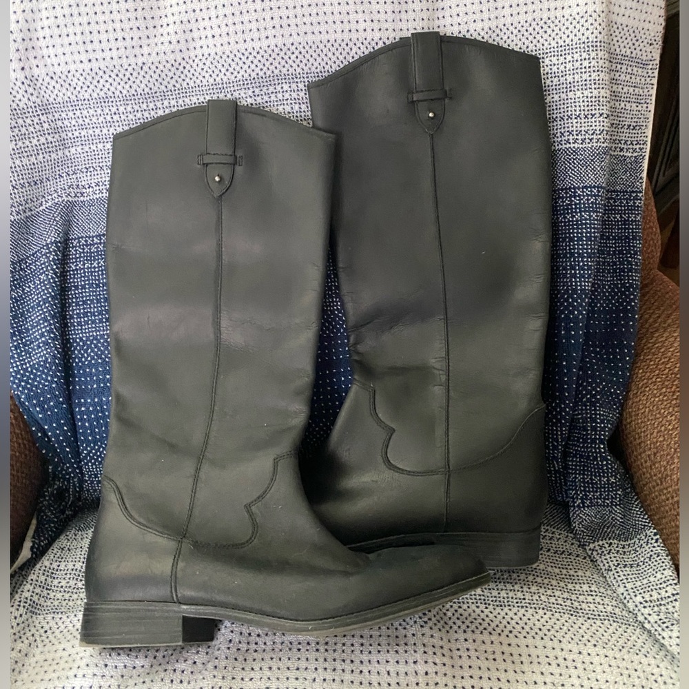 Frye & Co Leather Tania Pull on Riding Boots